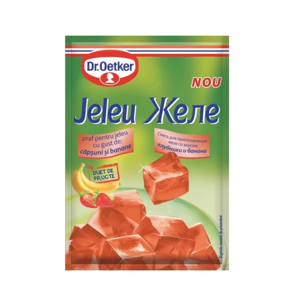 Dr. Oetker Желе со вкусом клубника и банан 90 г - image 1