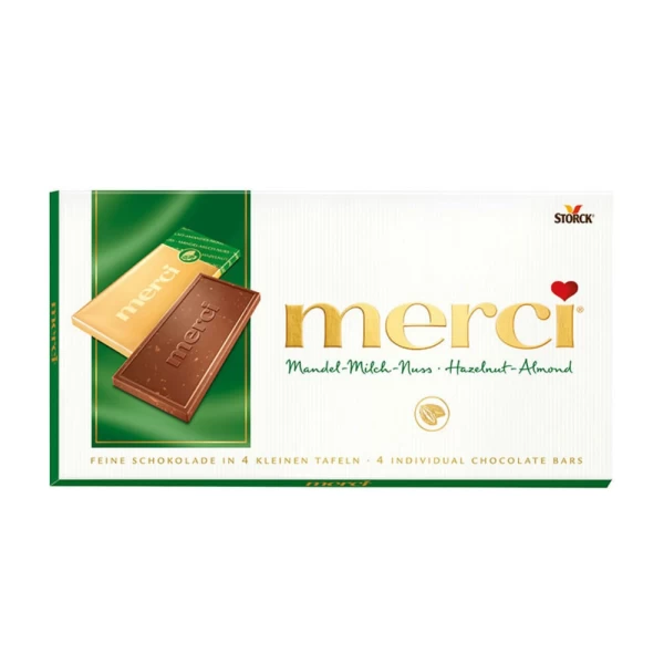 Merci Ciocolata cu alune de padure si migdale 100g - image 1