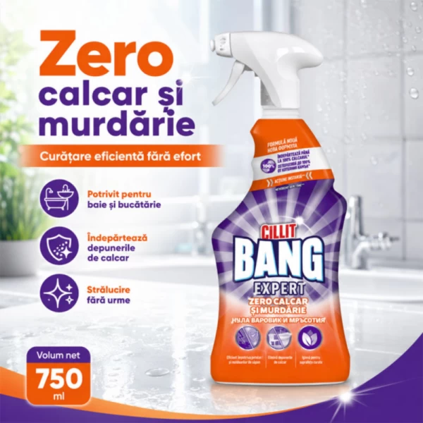 Средство для поверхностей от налёта и грязи Cillit Bang Zero 750 мл - image 2