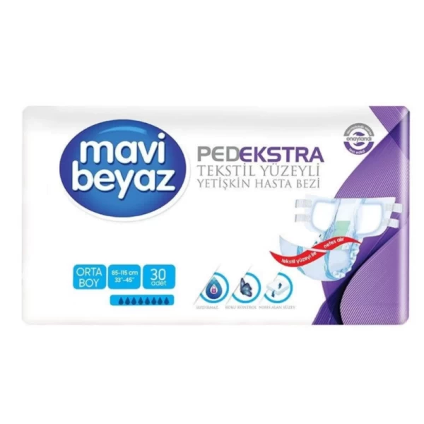 Mavi Beyaz Scutece pentru maturi M 80-115 cm 30 buc - image 1