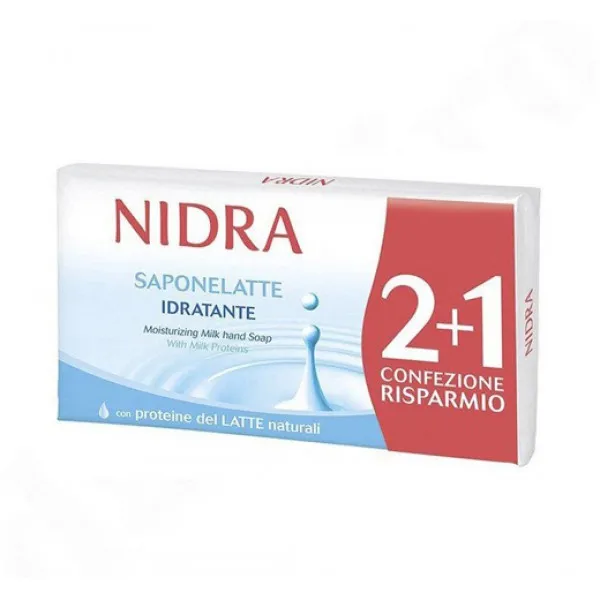 Nidra Крем-мыло с молочными протеинами 90 г х 3 шт - image 1