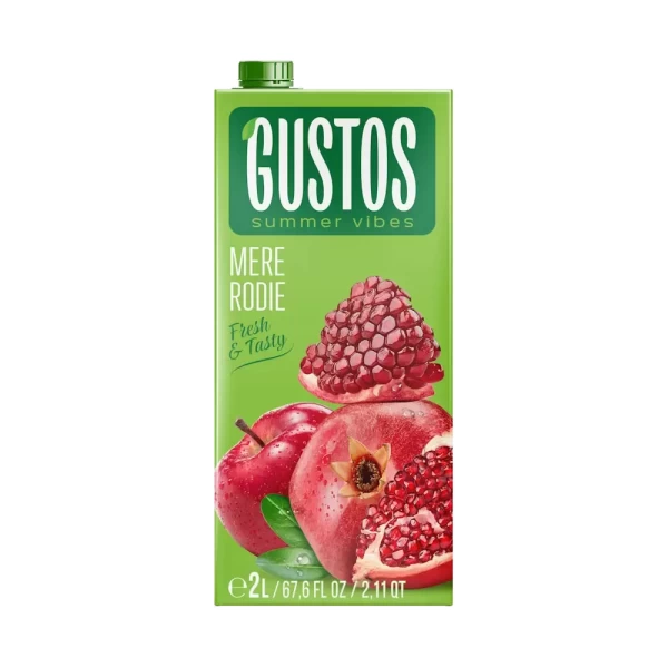 Напиток Gustos с соком яблока и граната, 2 л - image 1