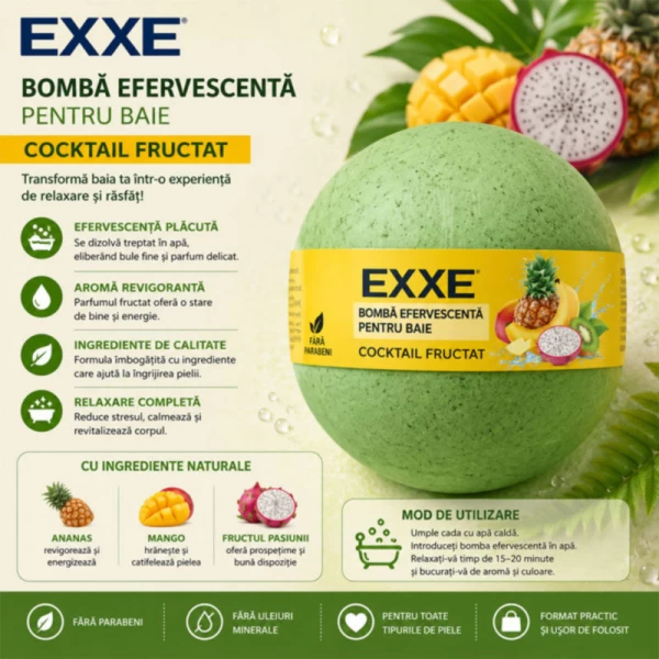Exxe Minge de baie Coctail de fructe 120g - image 2