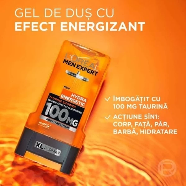 L'Oreal Paris Men Expert Hydra Energetic Энергетический гель для душа для мужчин, тела, лица, волос, - image 2