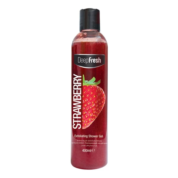 DeepFresh гель для душа с клубникой Отшелушивающий, 400 мл - image 1