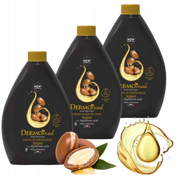 DermoMed Sapun-crema lichid 1L Rezerva Argan Oil - image 2