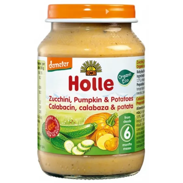 Holle Piure de cartofi, dovleac si dovlecel (6 luni+) Bio Organic 190g - image 1