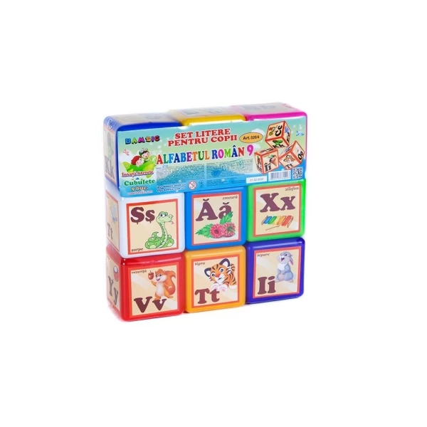 Set cuburi alfabet roman (9buc) 52982 - image 1