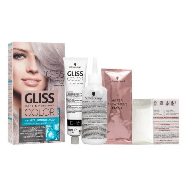 Gliss Color Vopsea de par 10-55 Blond Cenusiu - image 2