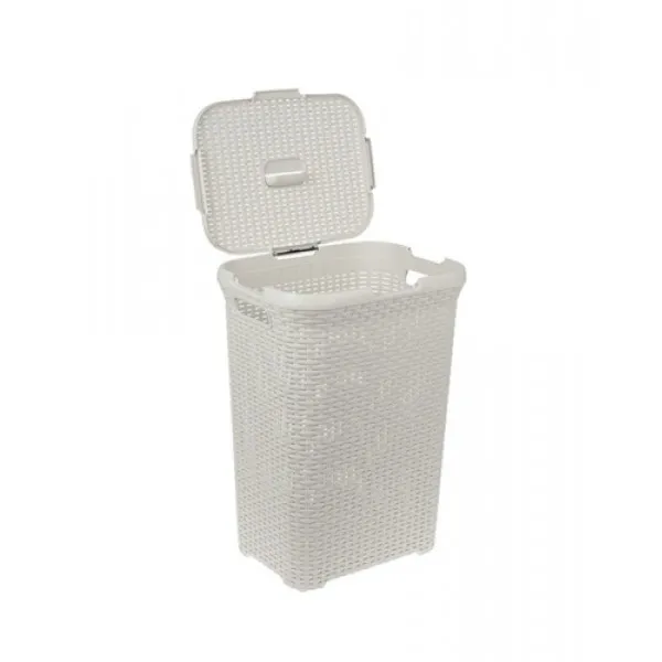Cos pentru rufe NATURAL STYLE 60 L Cream - image 2