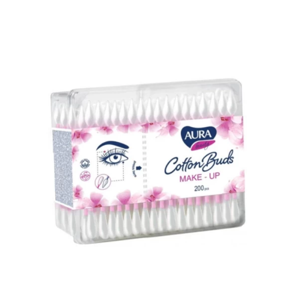 Ватные палочки для макияжа Aura Make-Up 200 шт - image 1