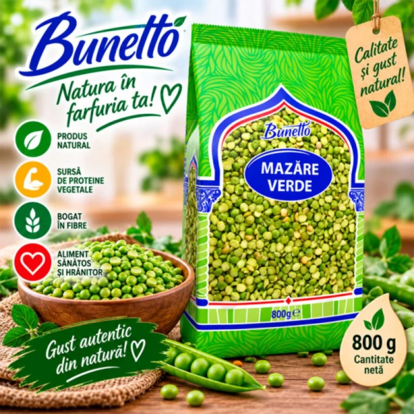 Bunetto Зеленый гороx 800 г - image 2