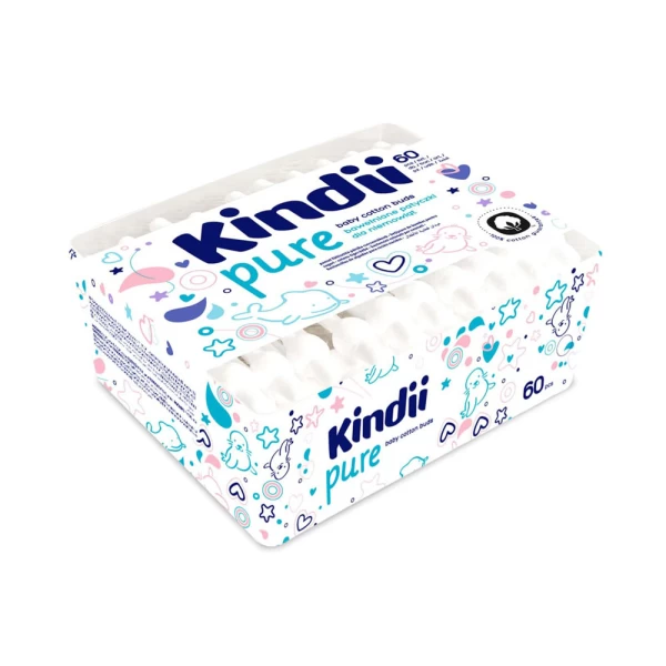 Cleanic Kindii Betisoare de vata pentru copii 60 buc - image 2