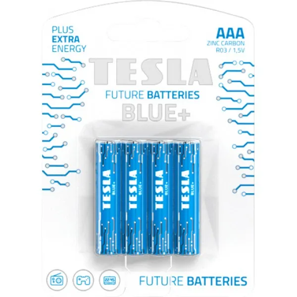 Tesla Батарейки AAA BLUE+ ( R06 / BLISTER FOIL 4 PCS) - image 1