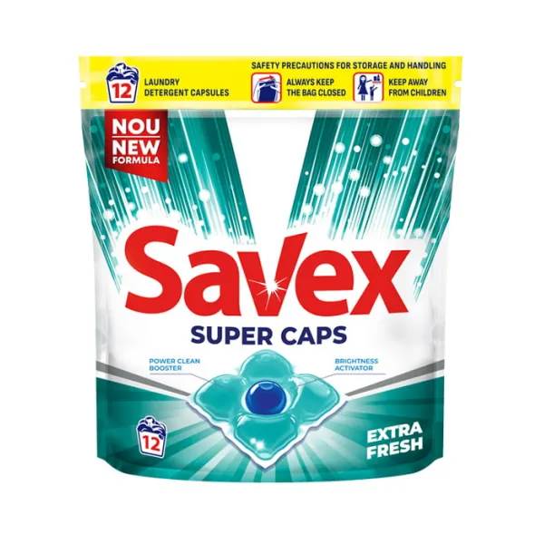 Savex Капсулы для стирки 2in1 Extra Fresh 12 шт - image 1