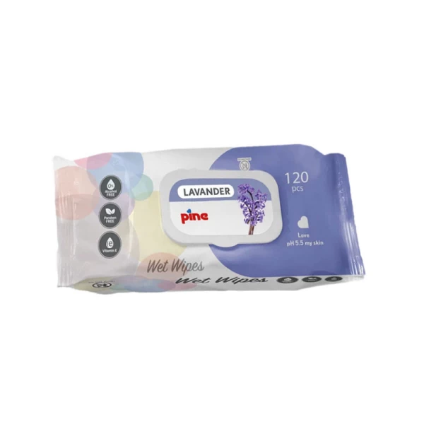 Pine Natura servetele umede Lavender 120 buc - image 1