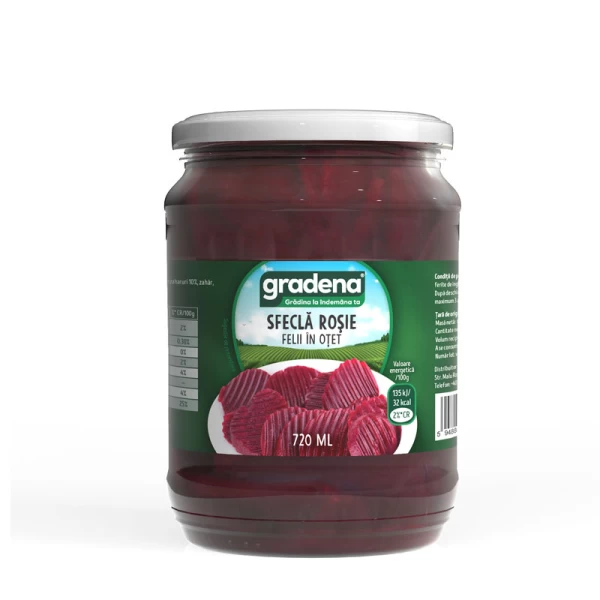 Gradena Красная свекла нарезанная ломтиками 720 мл - image 1