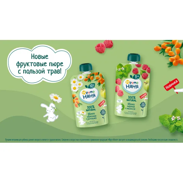 FrutoNanny Piure de mere, catina si musetel 90g - image 2