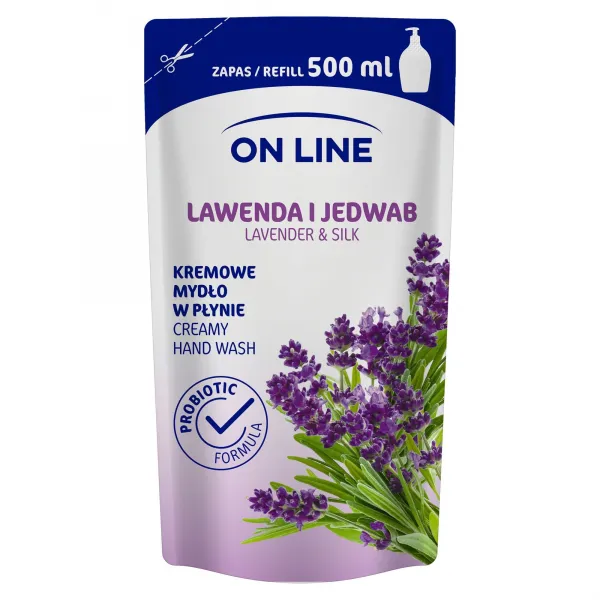 On Line Sapun-crema 500ml (rezerva) Lavanda si Matase - image 1