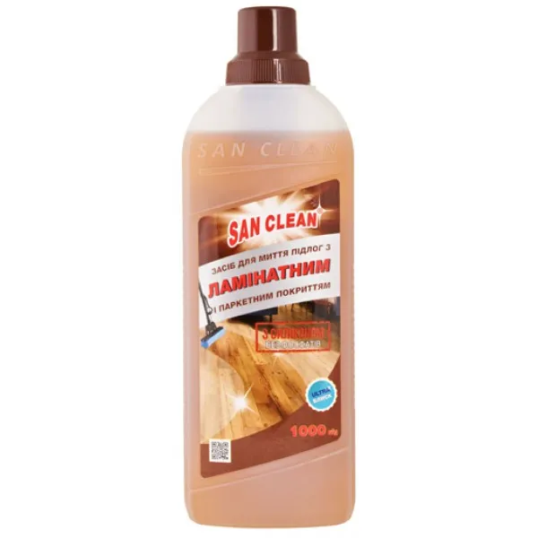 San Clean Solutie pentru podea 1000 ml laminat si parchet - image 1