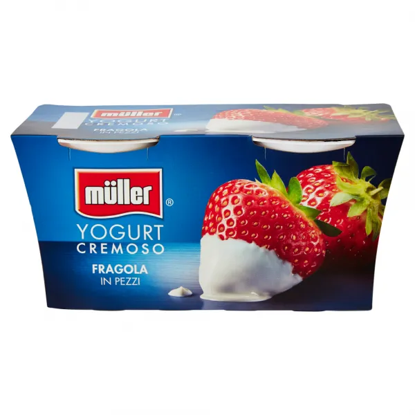 Muller Pezzi iaurt cu bucati de capsuni 2*125g - image 1