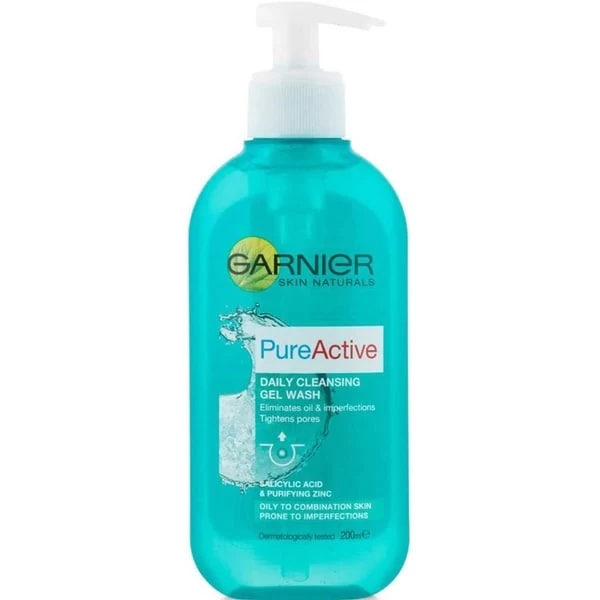 Гель для умывания для жирной кожи Pure Active Skin Naturals, 200 мл, производитель Garnier. - image 1