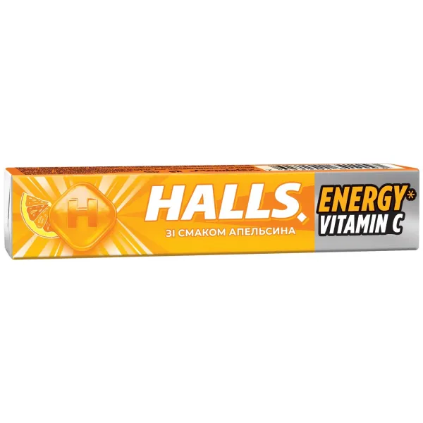 Halls Acadele cu aroma de portocale cu vitamina C 25.2g - image 1