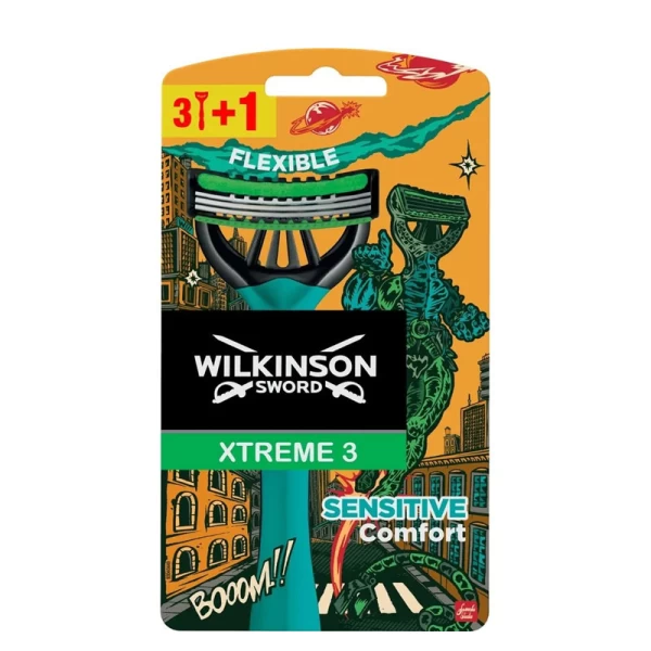 Wilkinson Sword Xtreme3 Sensitive aparate de ras cu 4 bucati, 3 lame - image 1