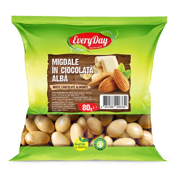 Миндаль в белом шоколаде, 80г Everyday - image 1