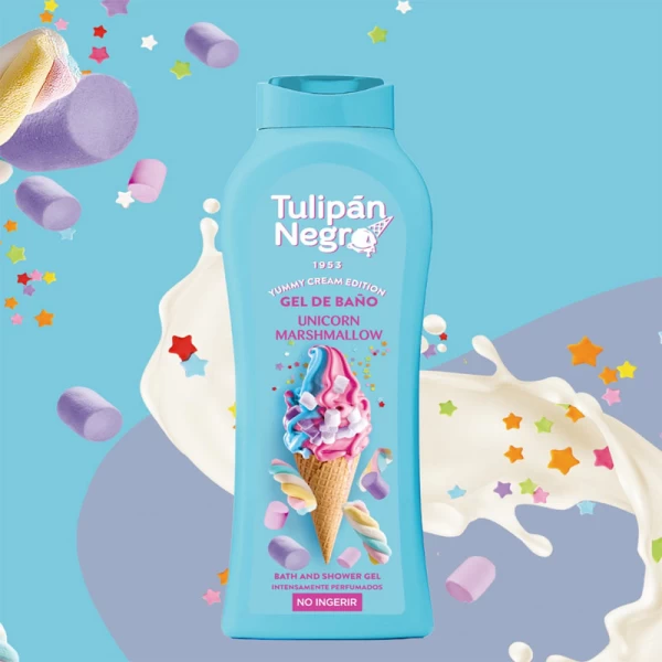 Tulipan Negro Gel de dus 650 ml Unicorn Marshmellow - image 2