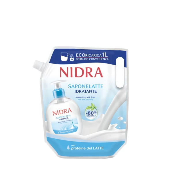 Nidra Sapun lichid Crema de lapte 1L Rezerva - image 1