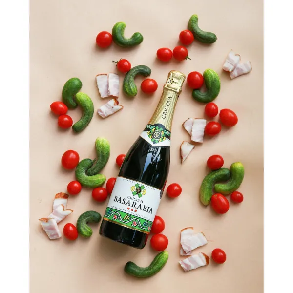 Вино игристое Cricova 0,75л белое сухое Бессарабия - image 2