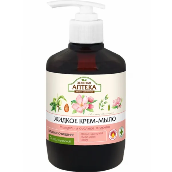 Farmacia Verde Sapun lichid 465ml Migdale si Lapte de ovaz - image 1