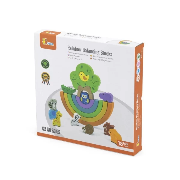 Деревянная игра-баланс Радуга - image 1