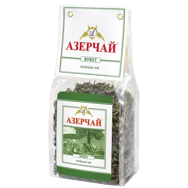 Чай листовой зеленый Азерчай Букет, 100 г - image 1
