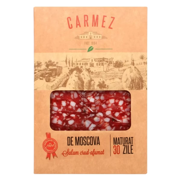 Carmez колбаса московская сырокопченая, фасованная, 100г - image 1