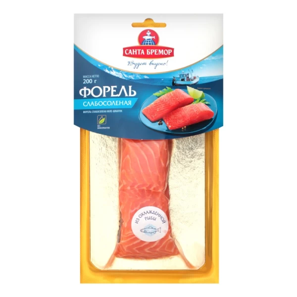 Santa Bremor Pastrav usor sarat file bucati 200gr - image 2