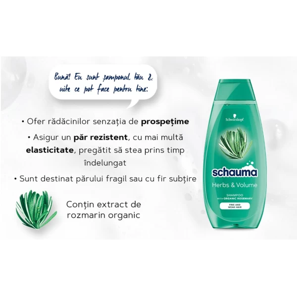 Schauma Sampon Herbs & Volume 400 ml - image 2