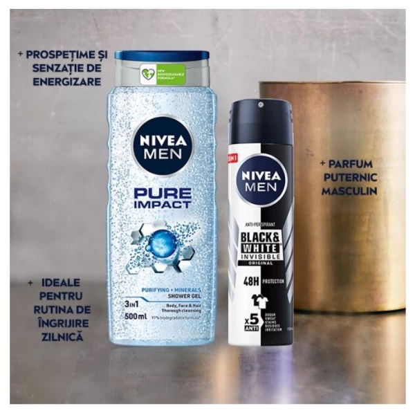 Nivea Gel de dus Pure Impact 500 ml - image 3