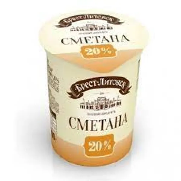 Smantana Brest Litovsc 20%, 300g - image 2