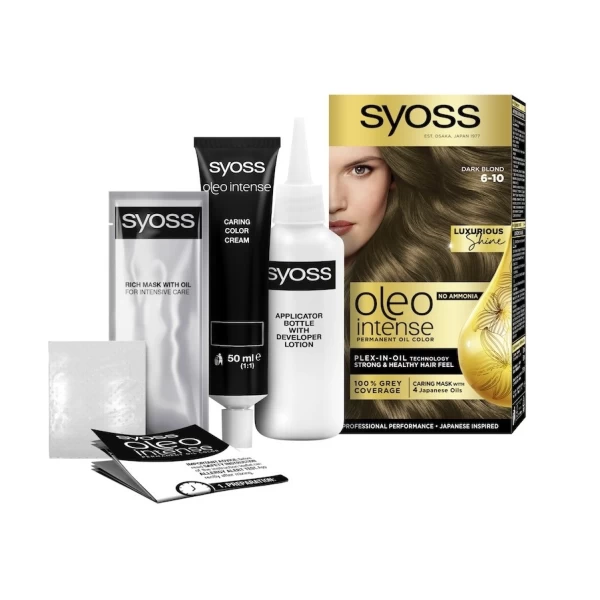 Краска для волос Syoss Oleo Intense 6-10 Темно-Русый - image 2