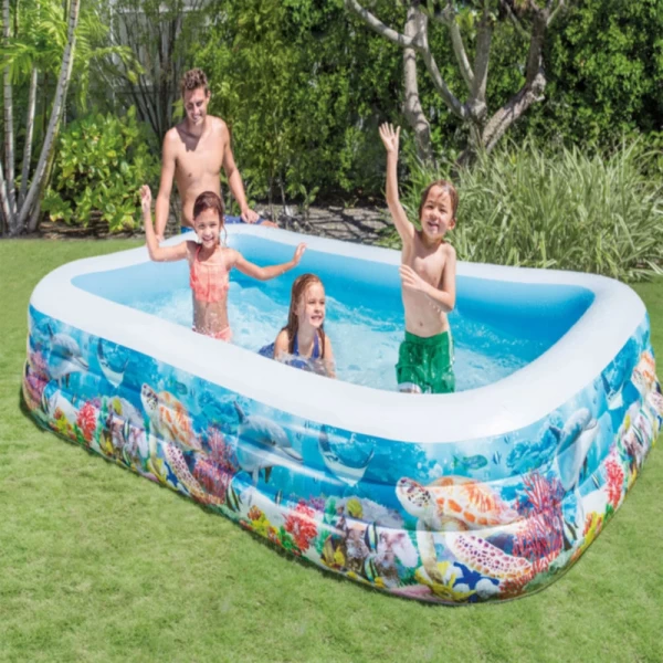 Piscină gonflabilă pentru copii Sea Life Swim Center, 305×183×56 cm, 1050 L, 6+ ani, Intex (58485) - image 2