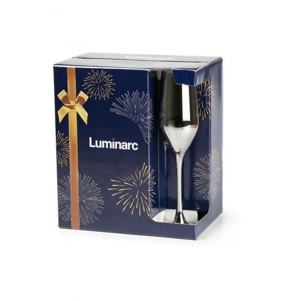 Набор бокалов для шампанского SHINY GRAPHIT 160 мл 6 штук - image 1