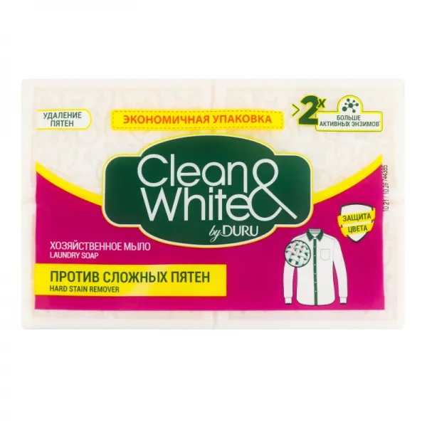 Duru Clean & White Хозяйственное мыло Stain Remover 4x120 г - image 1