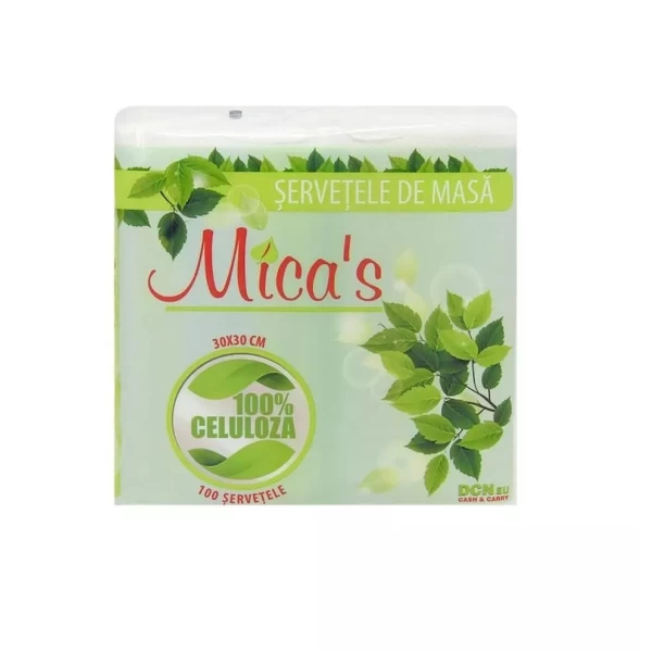 Micas Салфетки столовые 1 слой 30х30см 100 шт - image 1