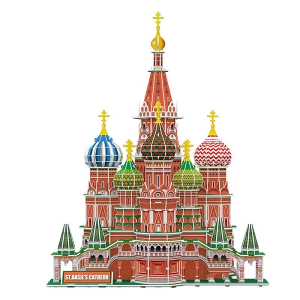 Пазл 3D CubicFun Собор Василия Блаженного, 224 эл. - image 2
