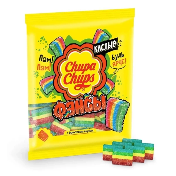 Chupa Chups Жевательный мармелад Кислые Фансы 100 г - image 2