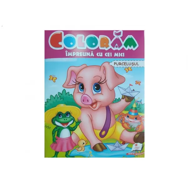 Раскраска А4 Вместе с малышами, Пятачок 39432 - image 1