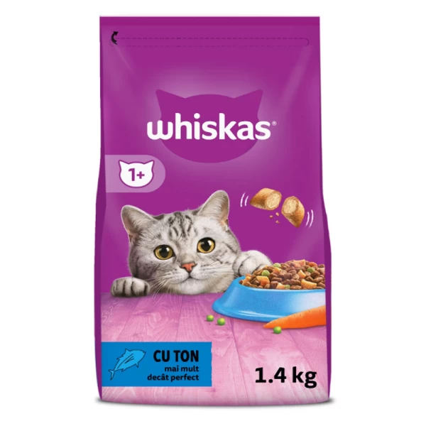 Whiskas ухой корм для взрослых кошек с тунцом 1,4 кг - image 1