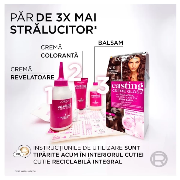 Casting Creme Gloss Vopsea de par 323 Ciocolata Neagra - image 4